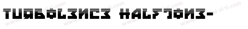 Turbolence Halftone字体转换